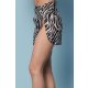 TGH FUSTA MINI BEACH VACAY ZEBRA PRINT CU SLIT