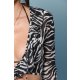 TGH CROP TOP BEACH VACAY ZEBRA PRINT CU SNURURI