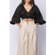 TGH LINO CROP TOP CU MANECI BUFANTE