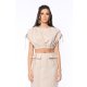 TGH LINO CROP TOP CU DRAPAJE