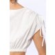 TGH LINO CROP TOP CU DRAPAJE