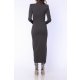 TGH ROCHIE MIDI ISABELLA CU VOLAN ASIMETRIC