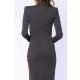 TGH ROCHIE MIDI ISABELLA CU VOLAN ASIMETRIC