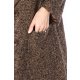 TGH PALTON MIDI BOUCLE GLIMMERY CU BUZUNARE MARI