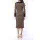 TGH ROCHIE MIDI REFINED CU CAROURI SI NASTURI AURII