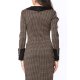 TGH ROCHIE MIDI REFINED CU CAROURI SI NASTURI AURII