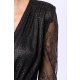 TGH ROCHIE MINI LACE&GLITTER CU VOLANE ASIMETRICE