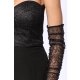 TGH ROCHIE MINI LACE&GLITTER CU CORSET SI MANUSI