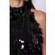 TGH GALAXY SEQUINS CUT-OUT BACK MINI DRESS