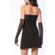 TGH CORSET LACE&GLITTER GLOVES MINI DRESS