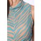 TGH ROCHIE MAXI ZEBRA PRINT SUMMER CU DRAPAJE