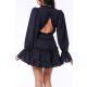 TGH CUT-OUT BACK RUFFLES MINI DRESS