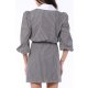TGH COLLAGE POINTED COLLAR MINI DRESS