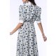 TGH ROCHIE MIDI ROSE CU GULER VICTORIAN SI PRINT