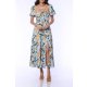 TGH ROCHIE MIDI BOHO CU PRINT FLORAL