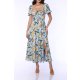 TGH ROCHIE MIDI BOHO CU PRINT FLORAL