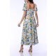 TGH ROCHIE MIDI BOHO CU PRINT FLORAL