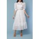 TGH ROCHIE MIDI AMOUR DIN ORGANZA CU VOLANE