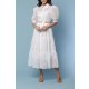 TGH ROCHIE MIDI AMOUR DIN ORGANZA CU VOLANE