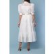 TGH ROCHIE MIDI AMOUR DIN ORGANZA CU VOLANE