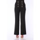 TGH HIGH WAIST GOLDEN BUTTONS STRAIGHT PANTS