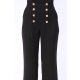 TGH HIGH WAIST GOLDEN BUTTONS STRAIGHT PANTS