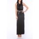 TGH ROCHIE MAXI DRAMA DIN SATIN CU SPATE DECUPAT