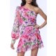 TGH ROCHIE MINI CU PRINT FLORAL SI O MANECA