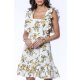 TGH ROCHIE MINI FLORAL SERENADE CU VOLANE