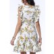 TGH ROCHIE MINI FLORAL SERENADE CU VOLANE