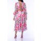 ROCHIE MIDI ROSES DREAM SI SPATE CU SNUR ZIG ZAG