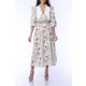 TGH LINO ROCHIE MIDI FLORAL GARDEN DREAM CU GULER ASCUTIT
