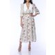 TGH LINO ROCHIE MIDI FLORAL GARDEN DREAM CU GULER ASCUTIT