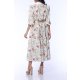TGH LINO ROCHIE MIDI FLORAL GARDEN DREAM CU GULER ASCUTIT