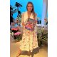 TGH LINO ROCHIE MIDI FLORAL GARDEN DREAM CU GULER ASCUTIT