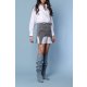 TGH STRIPES&BUTTONS BOLD WAISTBAND SKIRT