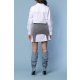 TGH STRIPES&BUTTONS BOLD WAISTBAND SKIRT