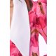 TGH ROCHIE MIDI CU GULER ASCUTIT FUCHSIA SPLASH 