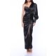 TGH ROCHIE MAXI GLAMOROUS DIN SATIN CU O MANECA BUFANTA