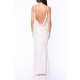 TGH ROCHIE MAXI DIN SATIN CU SPATE DESCHIS SI LANTURI