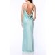 TGH ROCHIE MAXI DIN SATIN CU SPATE DESCHIS SI LANTURI