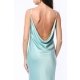 TGH ROCHIE MAXI DIN SATIN CU SPATE DESCHIS SI LANTURI